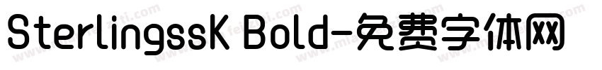 SterlingssK Bold字体转换